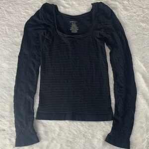 Free People Intimately Women’s Black Long Sleeve Top